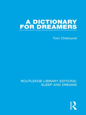 cover image of A Dictionary for Dreamers